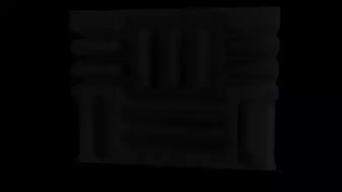 Waffle Grid Acoustic Foam Panels 3D model