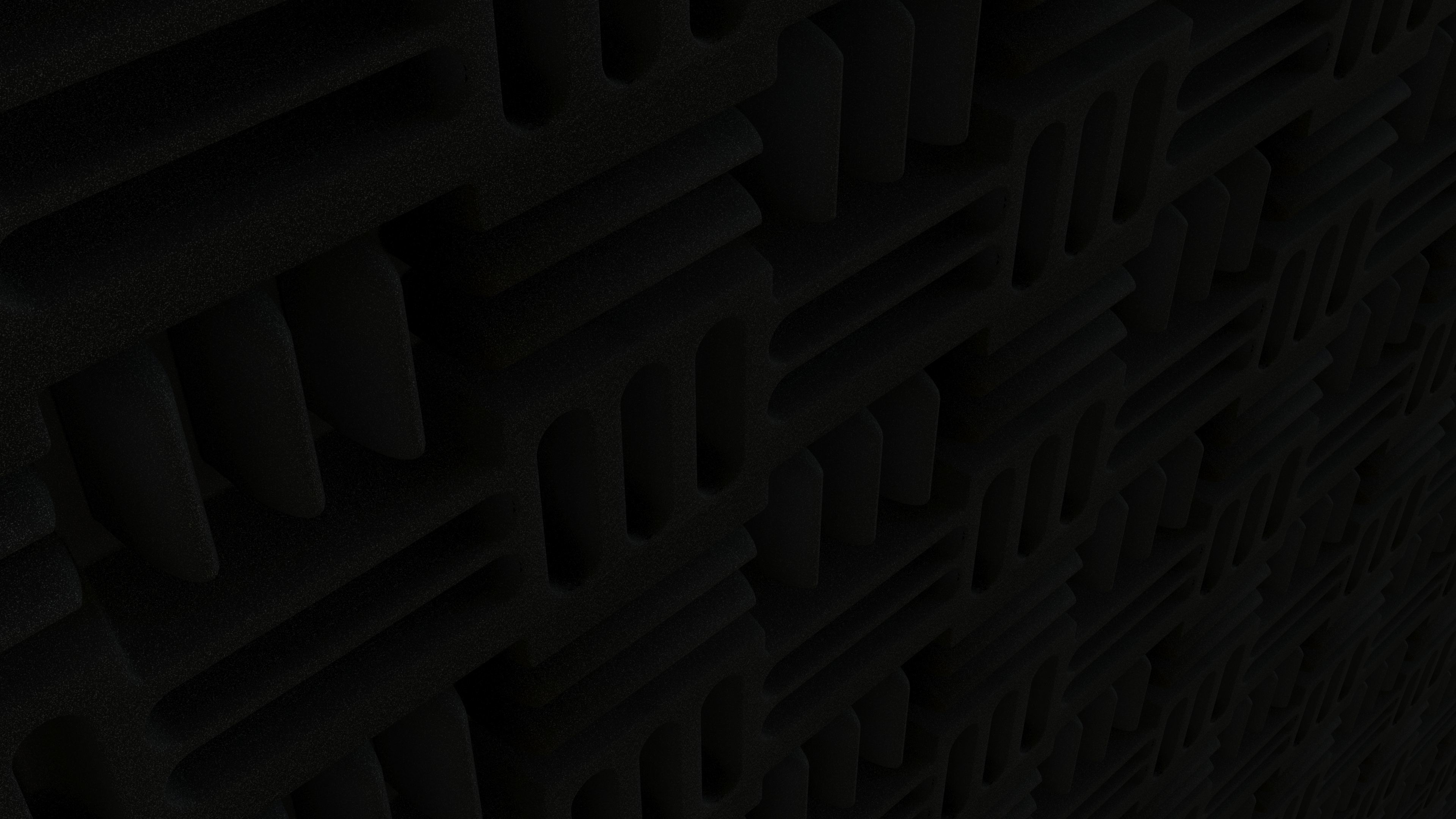 Waffle Grid Acoustic Foam Panels 3D model_2