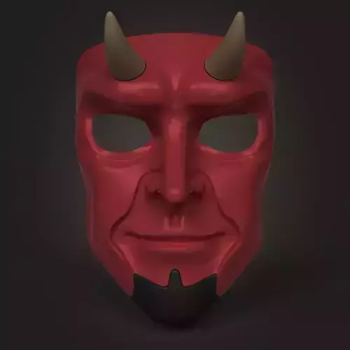 Devil Mask Low-poly 3D model