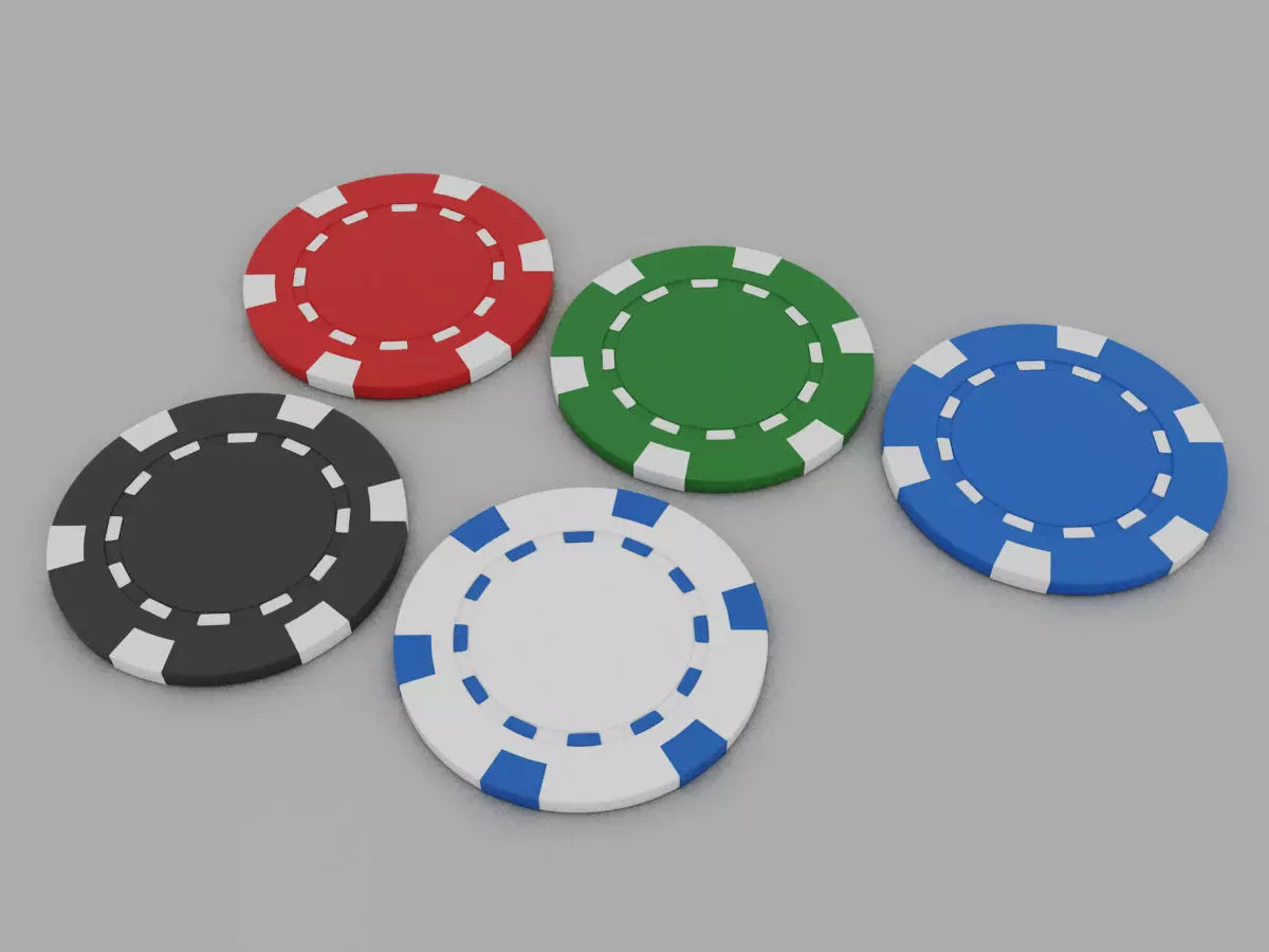 Casino Color Chip Free 3D model_0