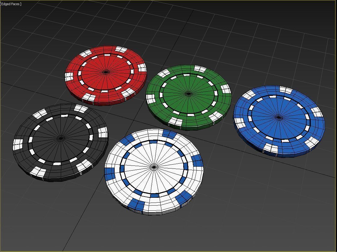 Casino Color Chip Free 3D model_2