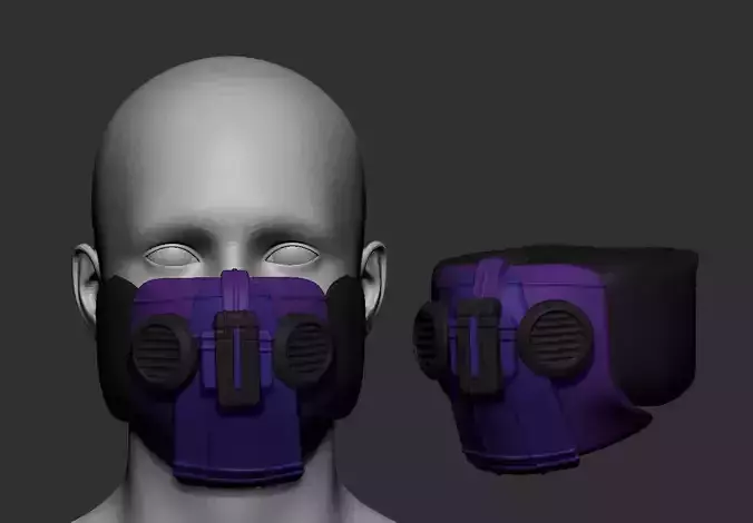 helmet high poly sculpt 3d printable ver 7 3D model