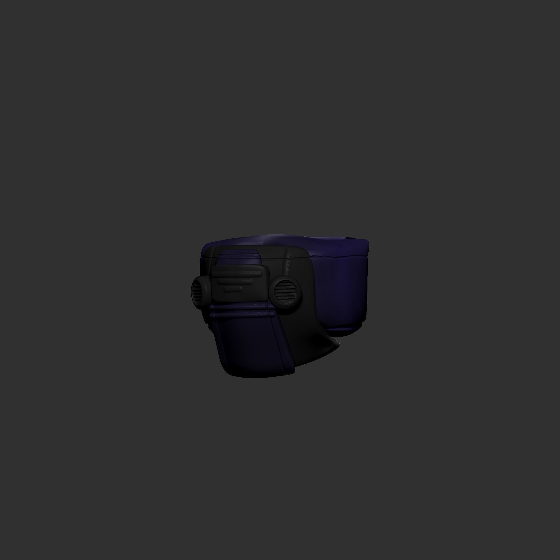 helmet high poly sculpt 3d printable ver 7 3D model 3D model_3
