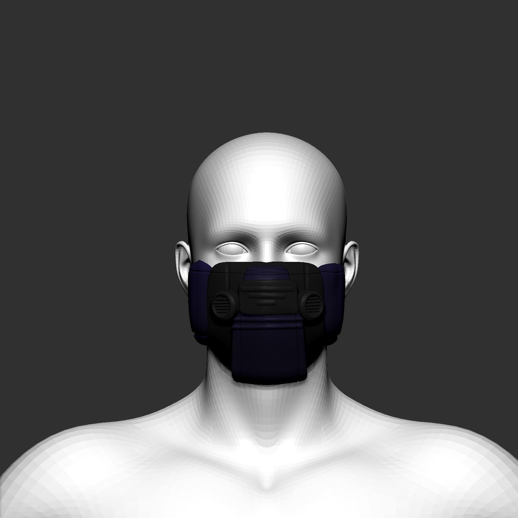 helmet high poly sculpt 3d printable ver 7 3D model 3D model_1