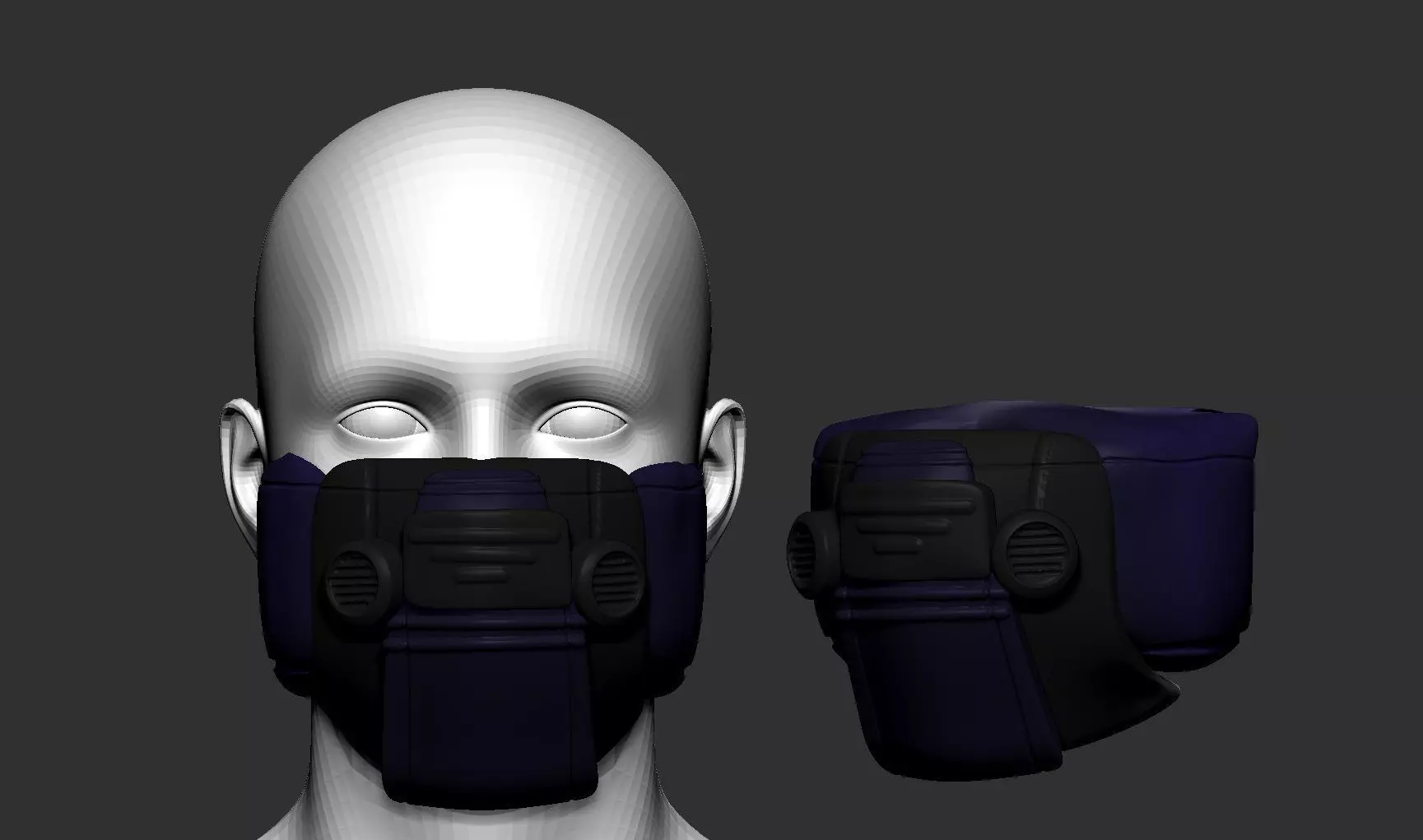 helmet high poly sculpt 3d printable ver 7 3D model 3D model_0