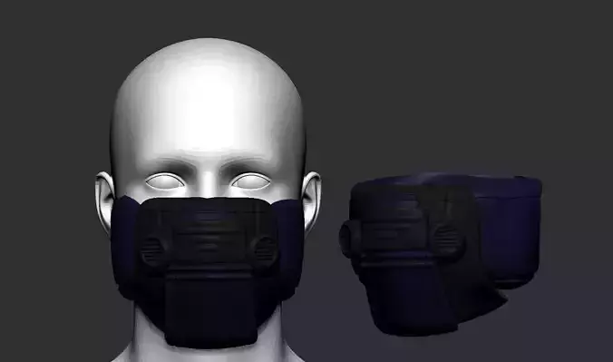 helmet high poly sculpt 3d printable ver 7 3D model