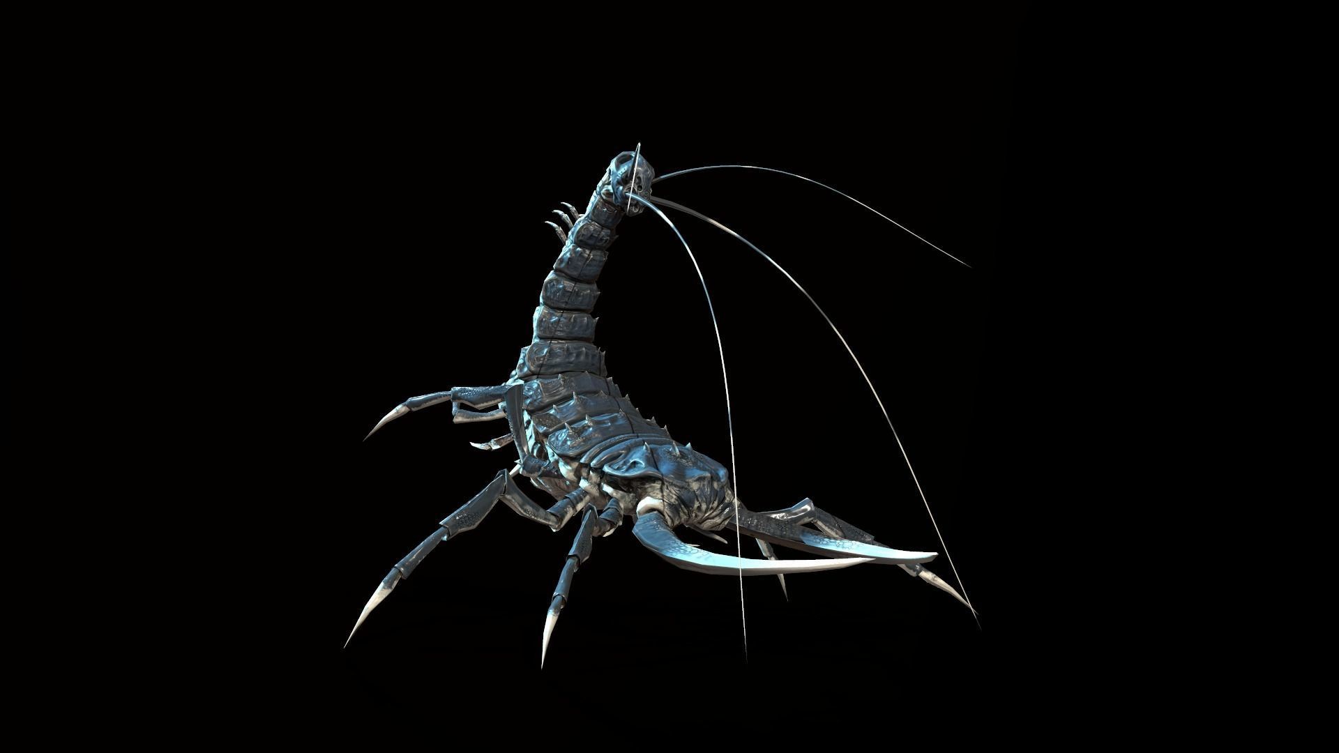 LandBug4 shrimp Low-poly 3D model_15