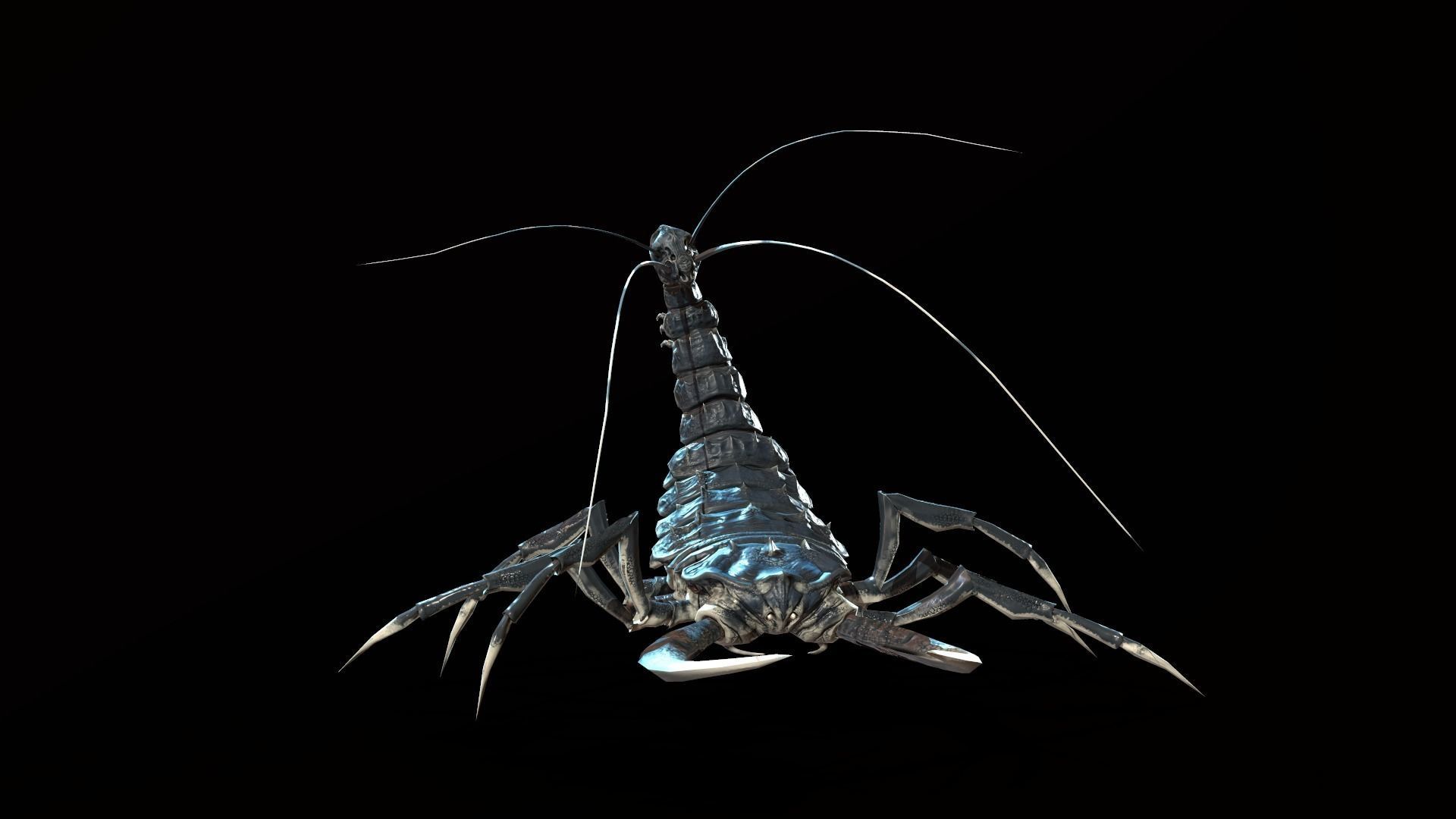 LandBug4 shrimp Low-poly 3D model_13