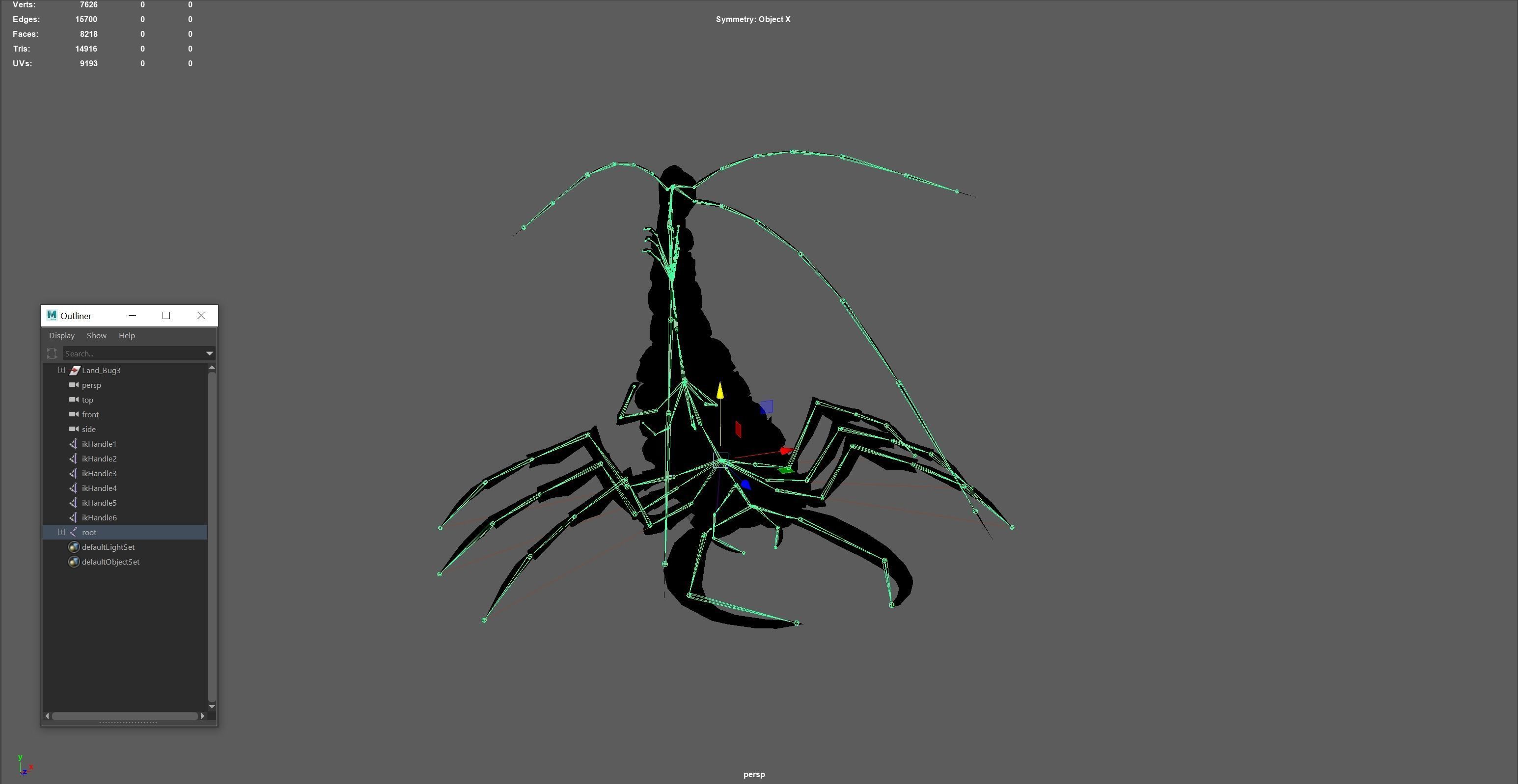 LandBug4 shrimp Low-poly 3D model_16