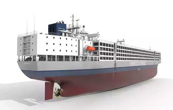 Livestock Carrier 01 3D model