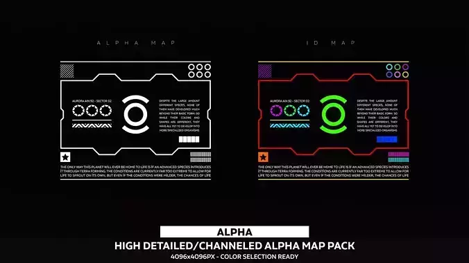 High Detailed Sci-Fi Alpha Pack