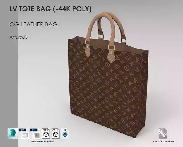 LV Tote Bag  46k poly