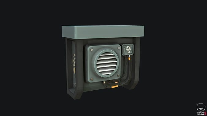 Stylized Vent PBR  Low-poly 3D model