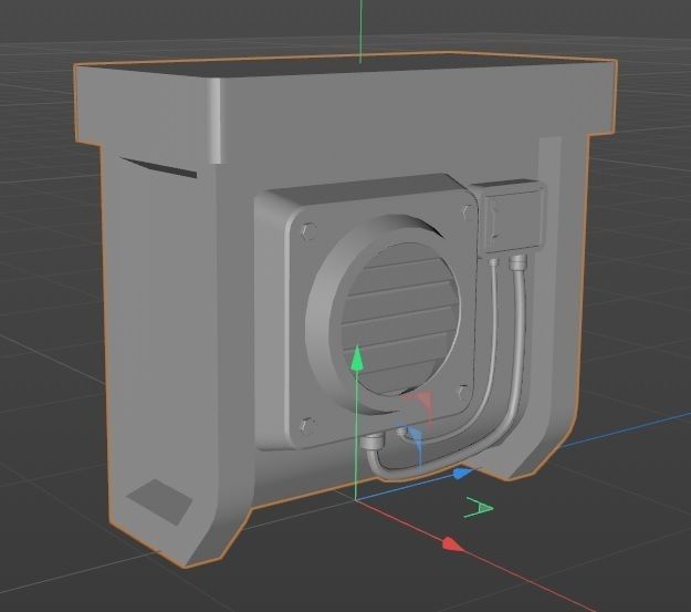Stylized Vent PBR Low-poly 3D model_5