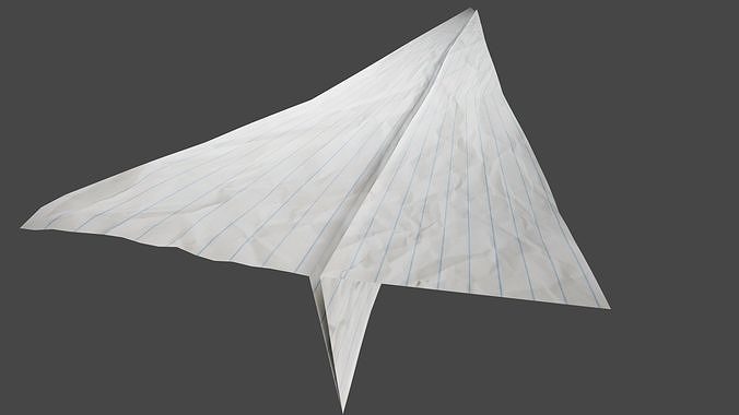Paper Plane 3D Model 3D model
