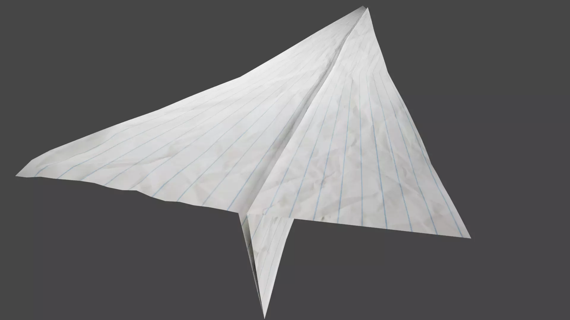 Paper Plane 3D Model 3D model_0