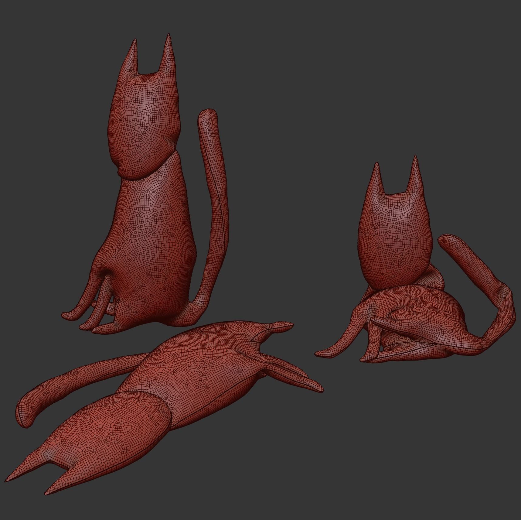 kids cat toy 10 3D model_1