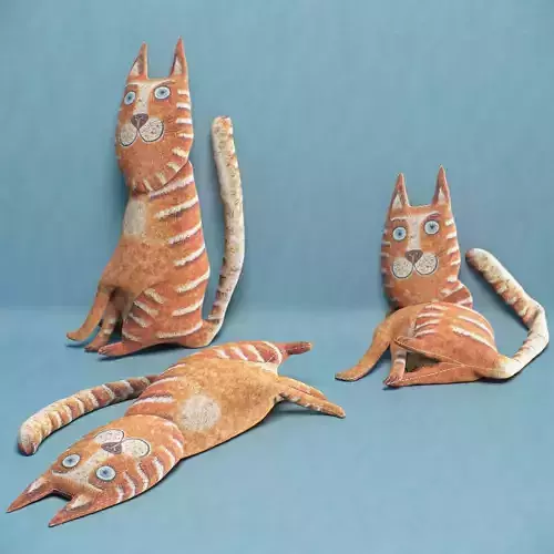 kids cat toy 10 3D model