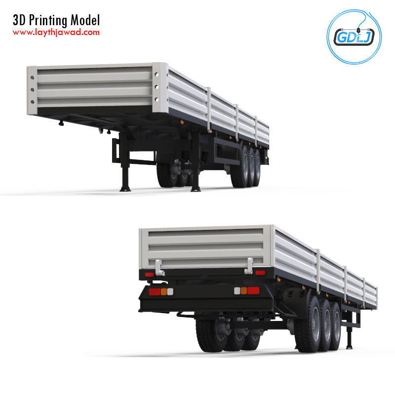 Trailer 1-32 Scale 3D print model_1