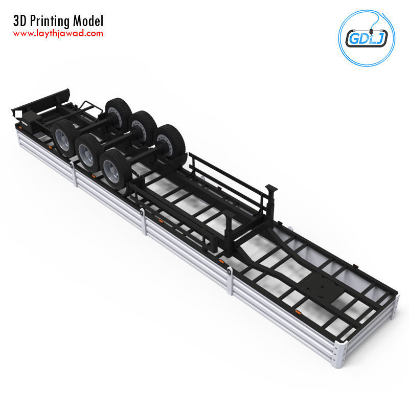Trailer 1-32 Scale 3D print model_7