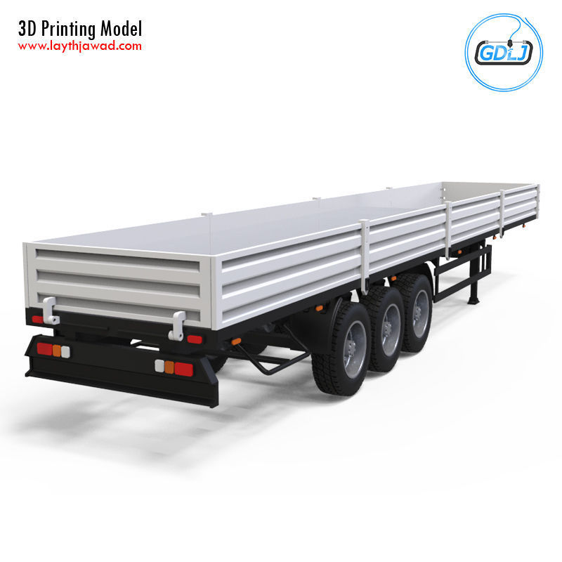 Trailer 1-32 Scale 3D print model_4