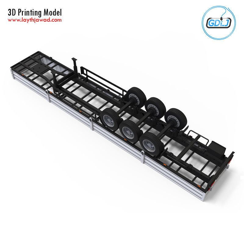 Trailer 1-32 Scale 3D print model_8