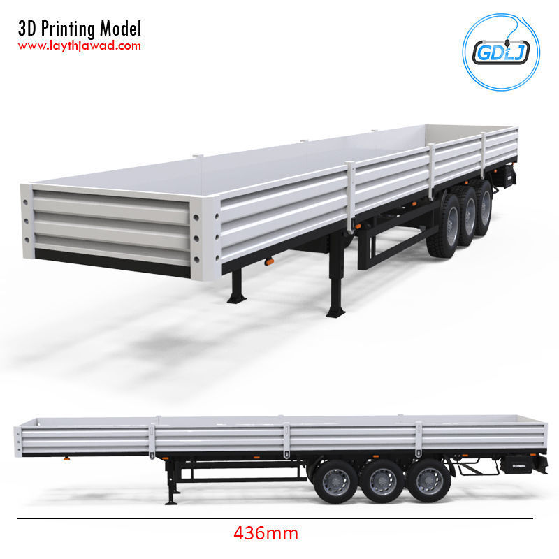Trailer 1-32 Scale 3D print model_2
