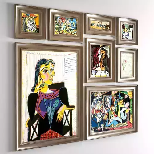 Pablo Picasso Low-poly 3D model