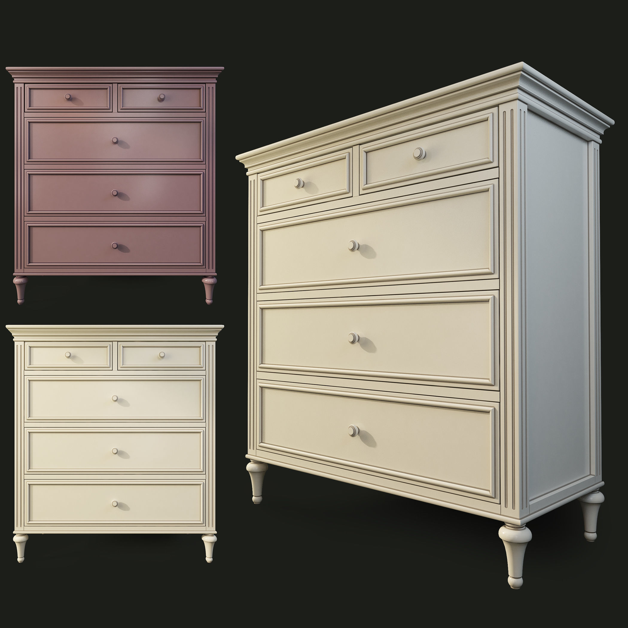 Dresser Riverdi The Werby 3D model