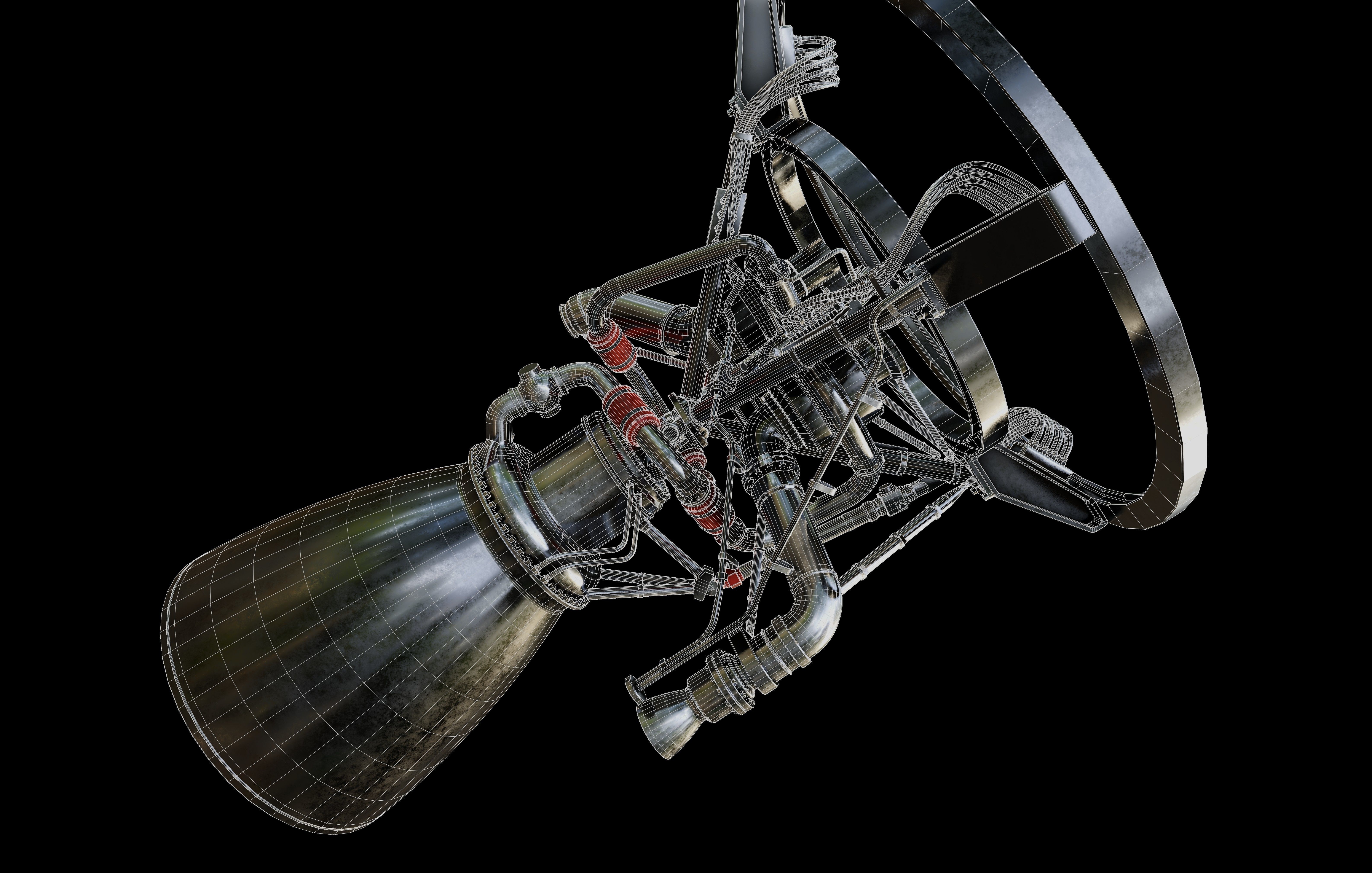 Delta IV Heavy Rocket 3D model_36