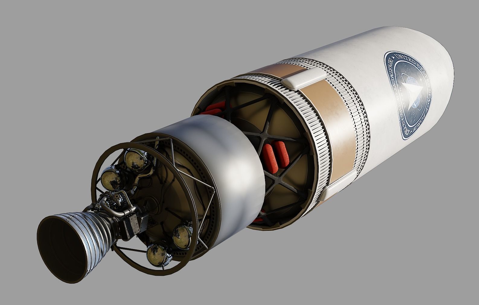 Delta IV Heavy Rocket 3D model_33