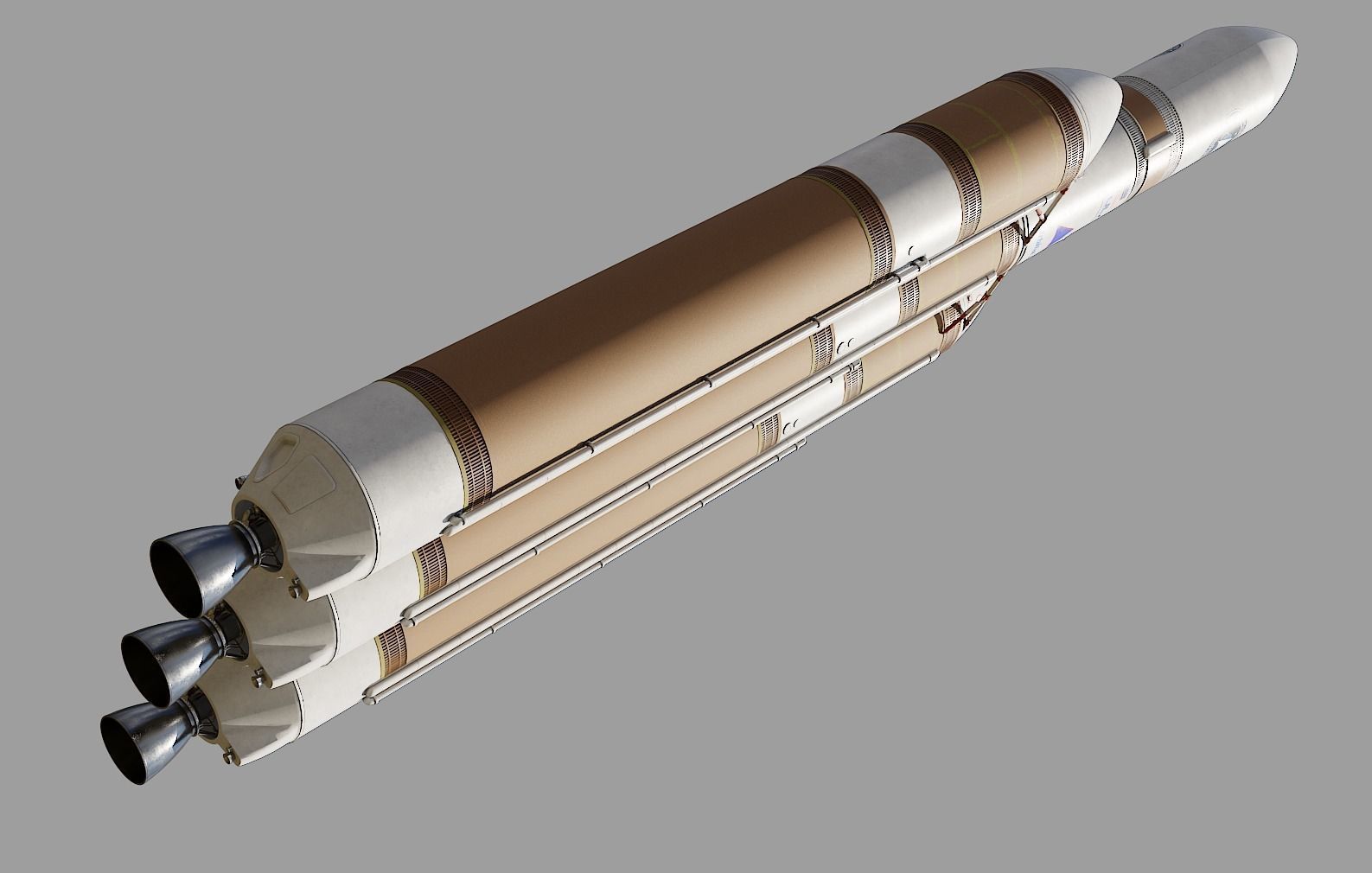 Delta IV Heavy Rocket 3D model_16