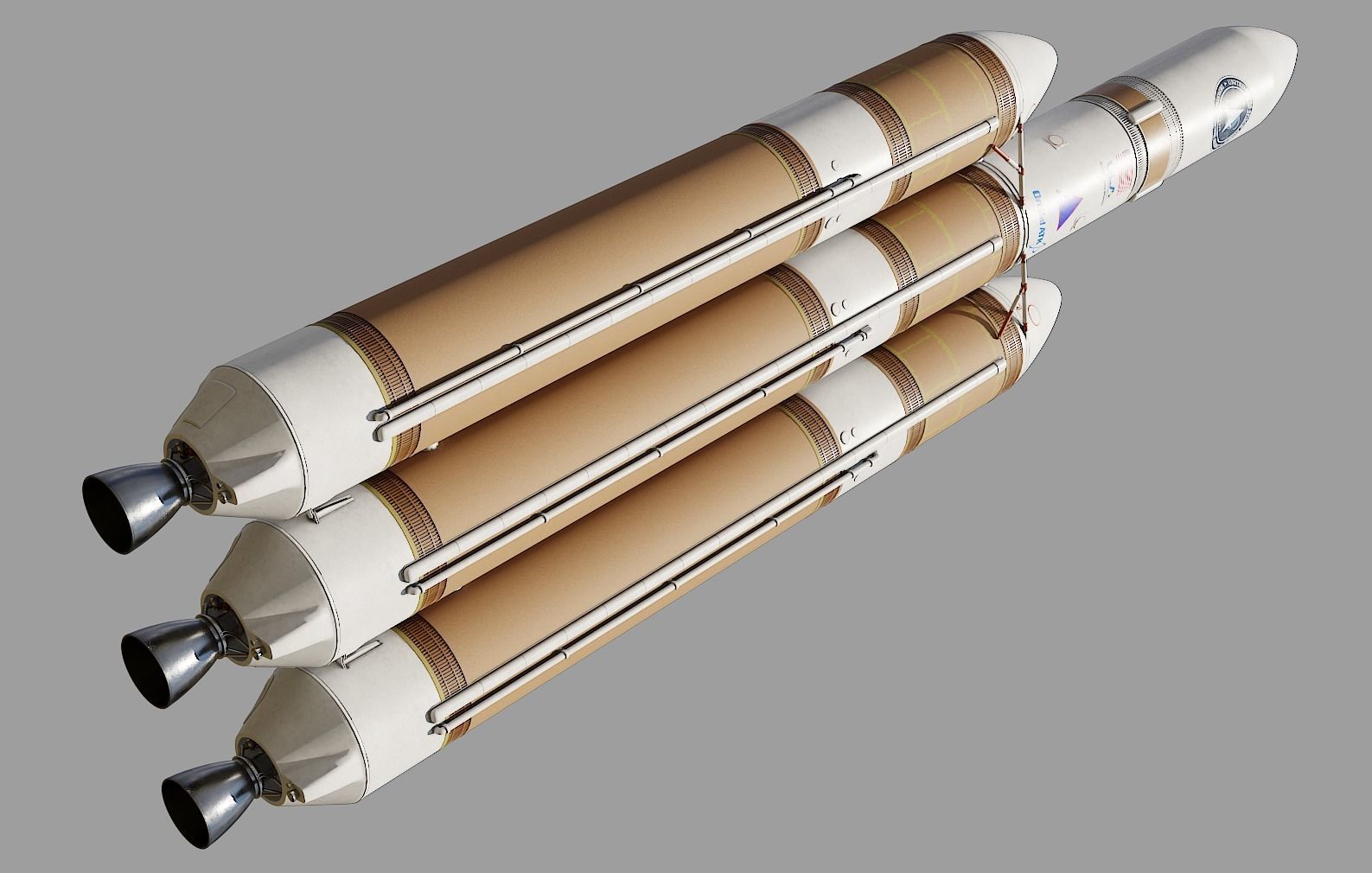Delta IV Heavy Rocket 3D model_15