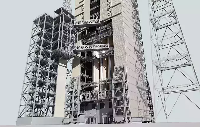 Delta IV Heavy Rocket 3D model