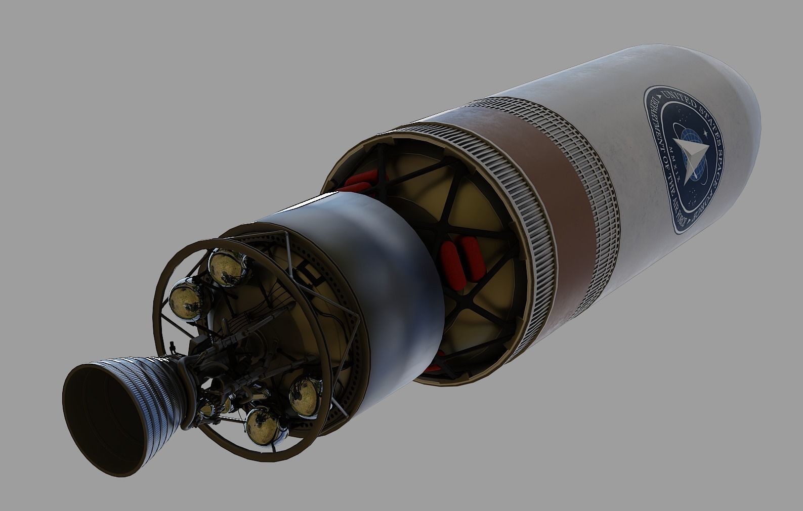 Delta IV Heavy Rocket 3D model_35