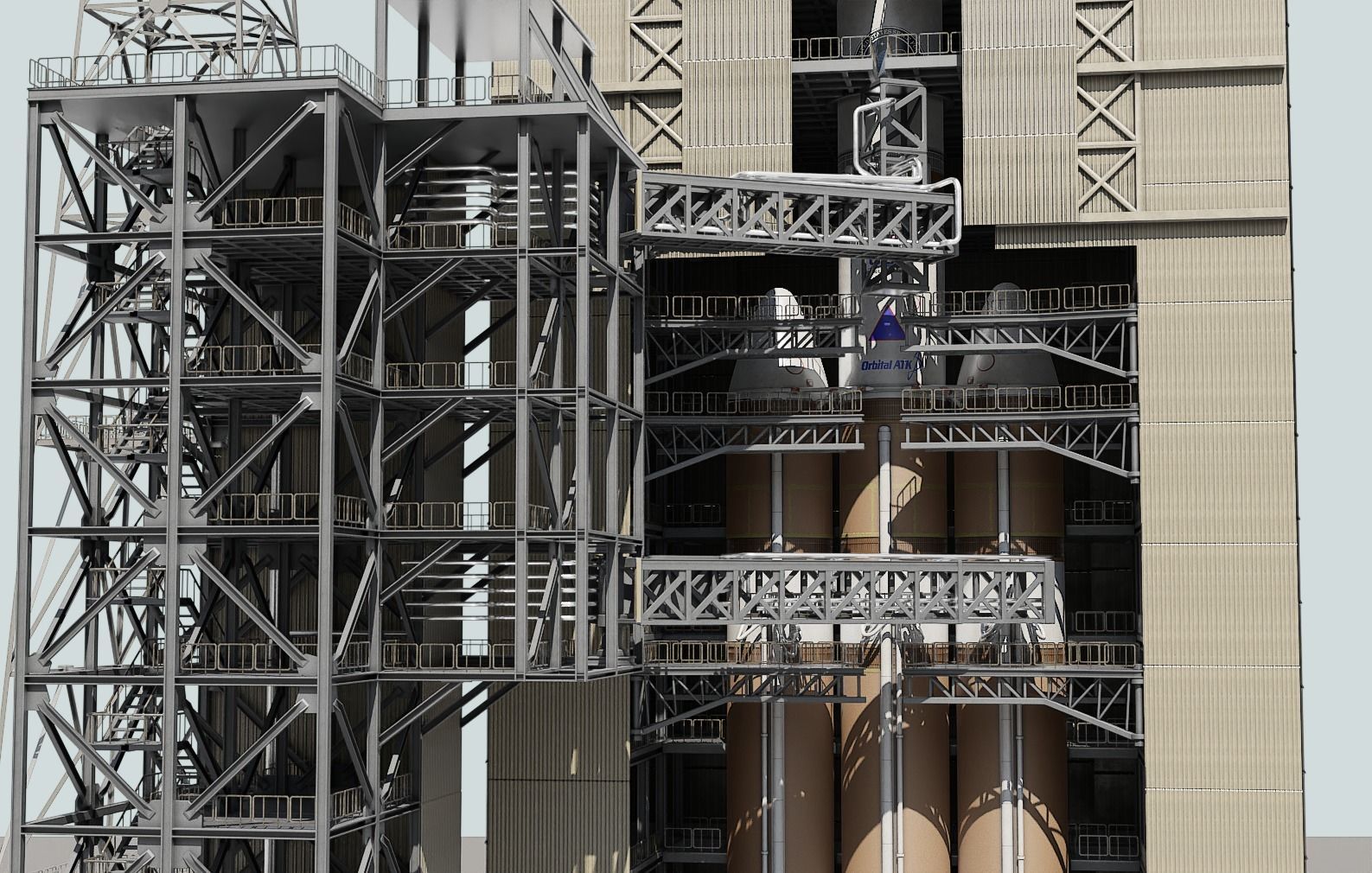 Delta IV Heavy Rocket 3D model_4