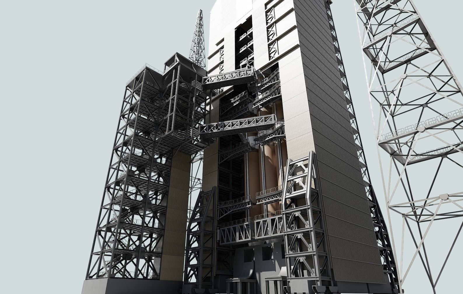 Delta IV Heavy Rocket 3D model_9