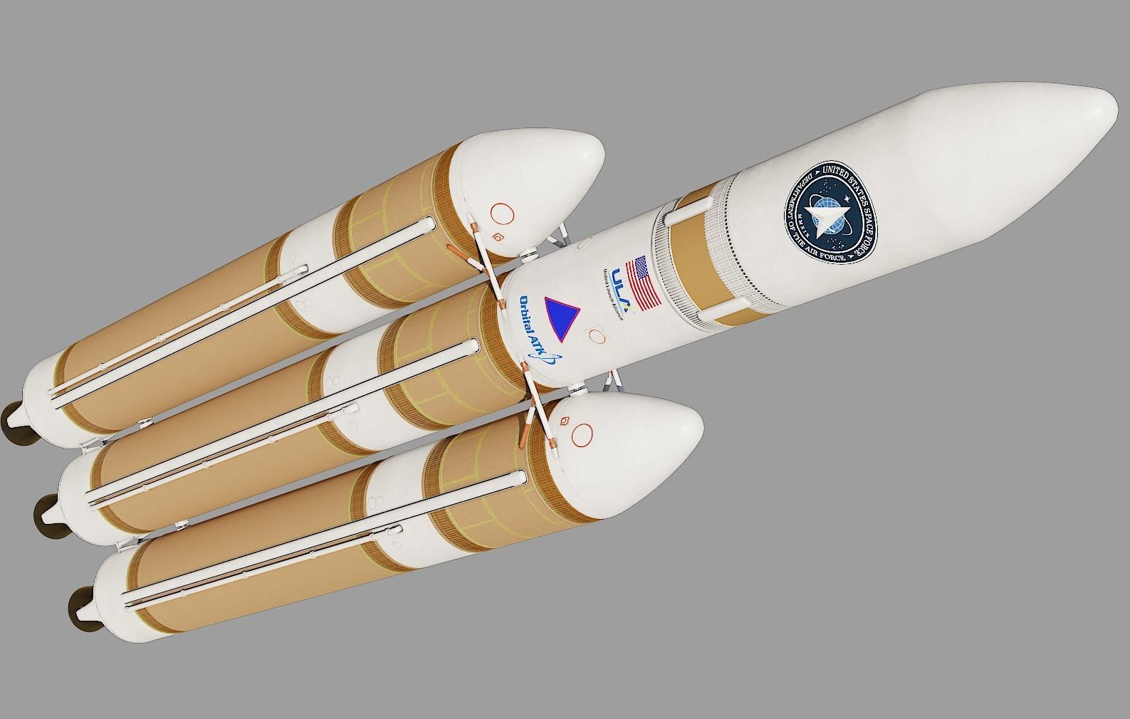 Delta IV Heavy Rocket 3D model_20