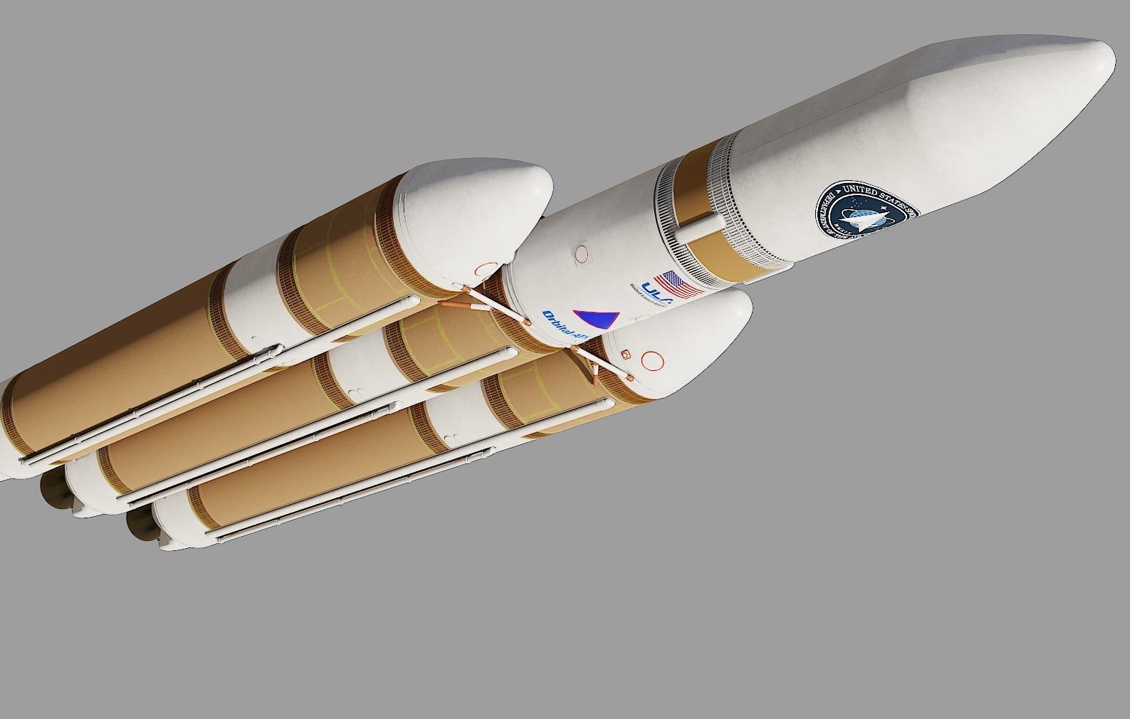 Delta IV Heavy Rocket 3D model_21