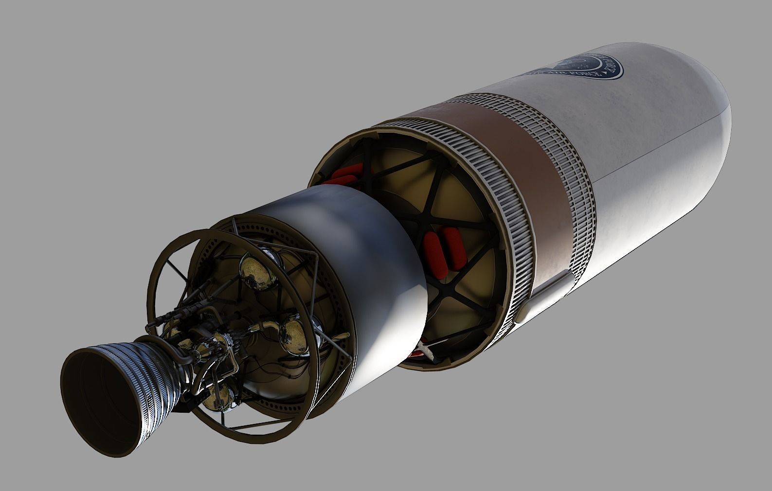 Delta IV Heavy Rocket 3D model_34