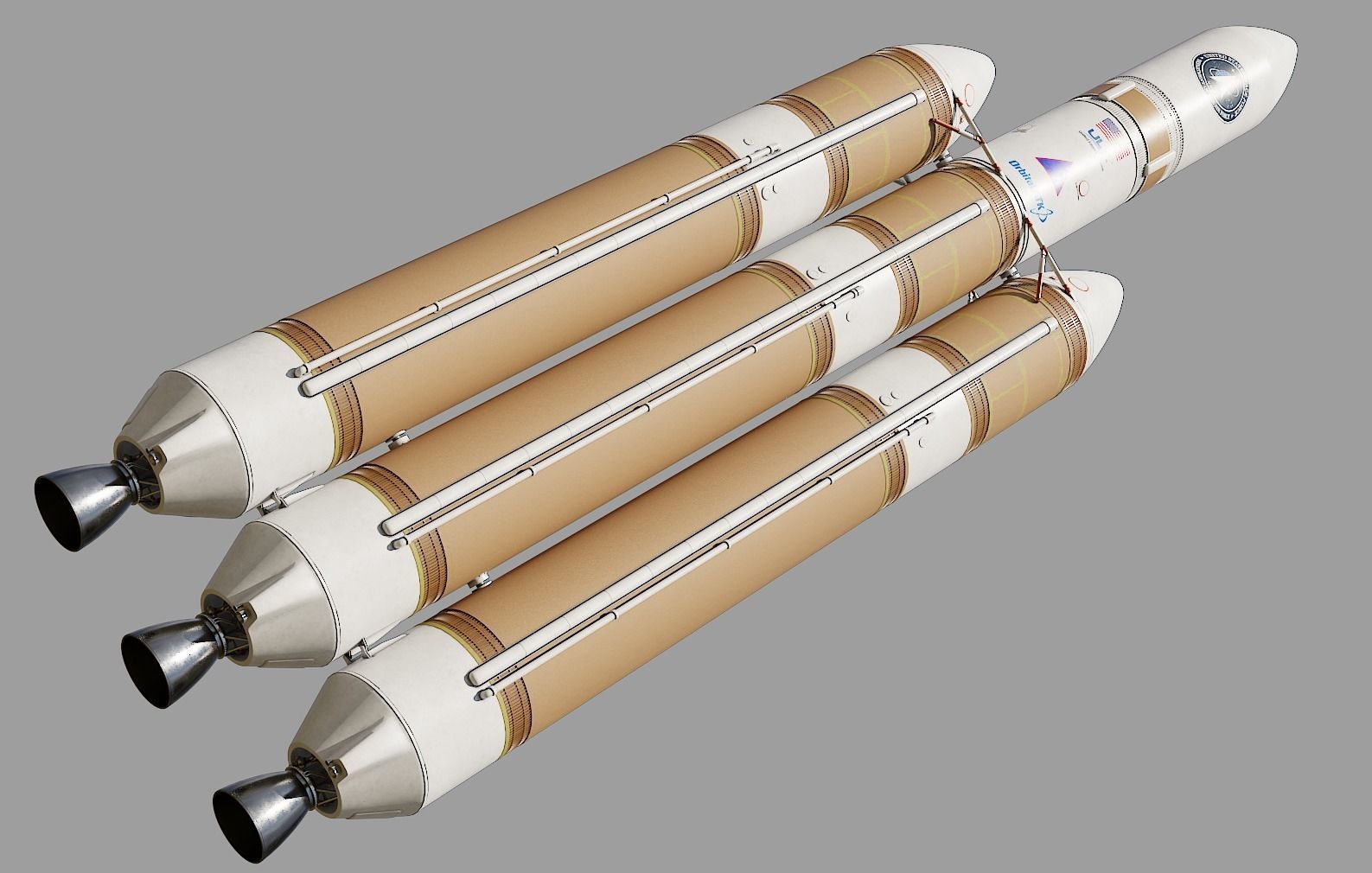 Delta IV Heavy Rocket 3D model_14