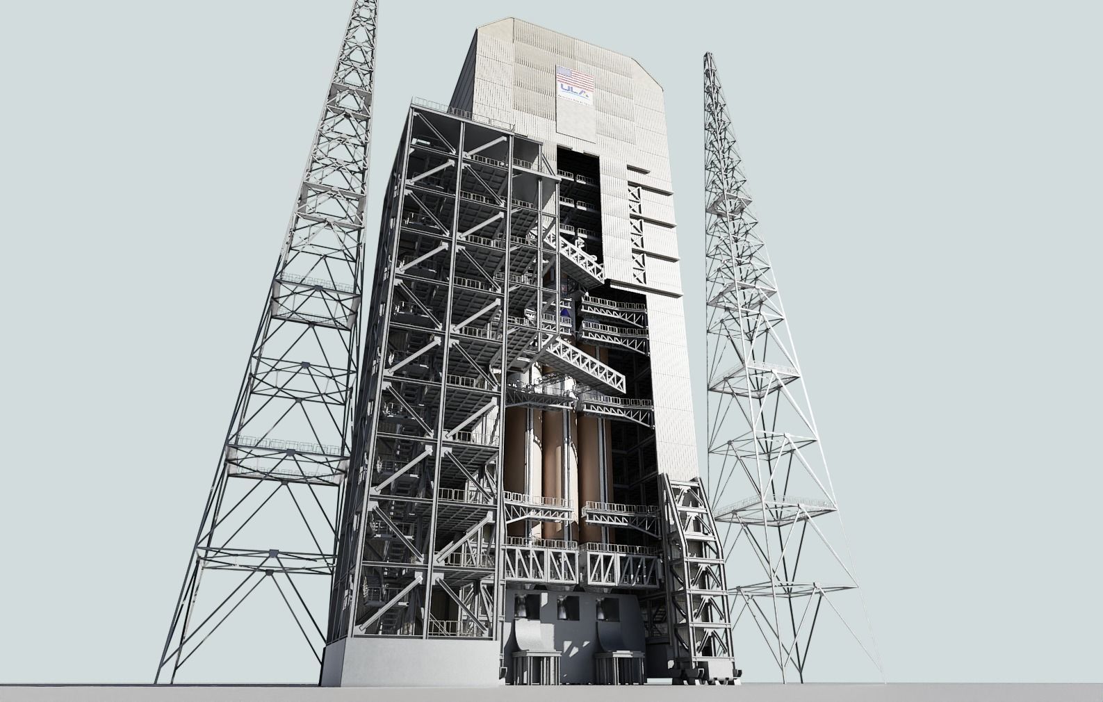 Delta IV Heavy Rocket 3D model_8