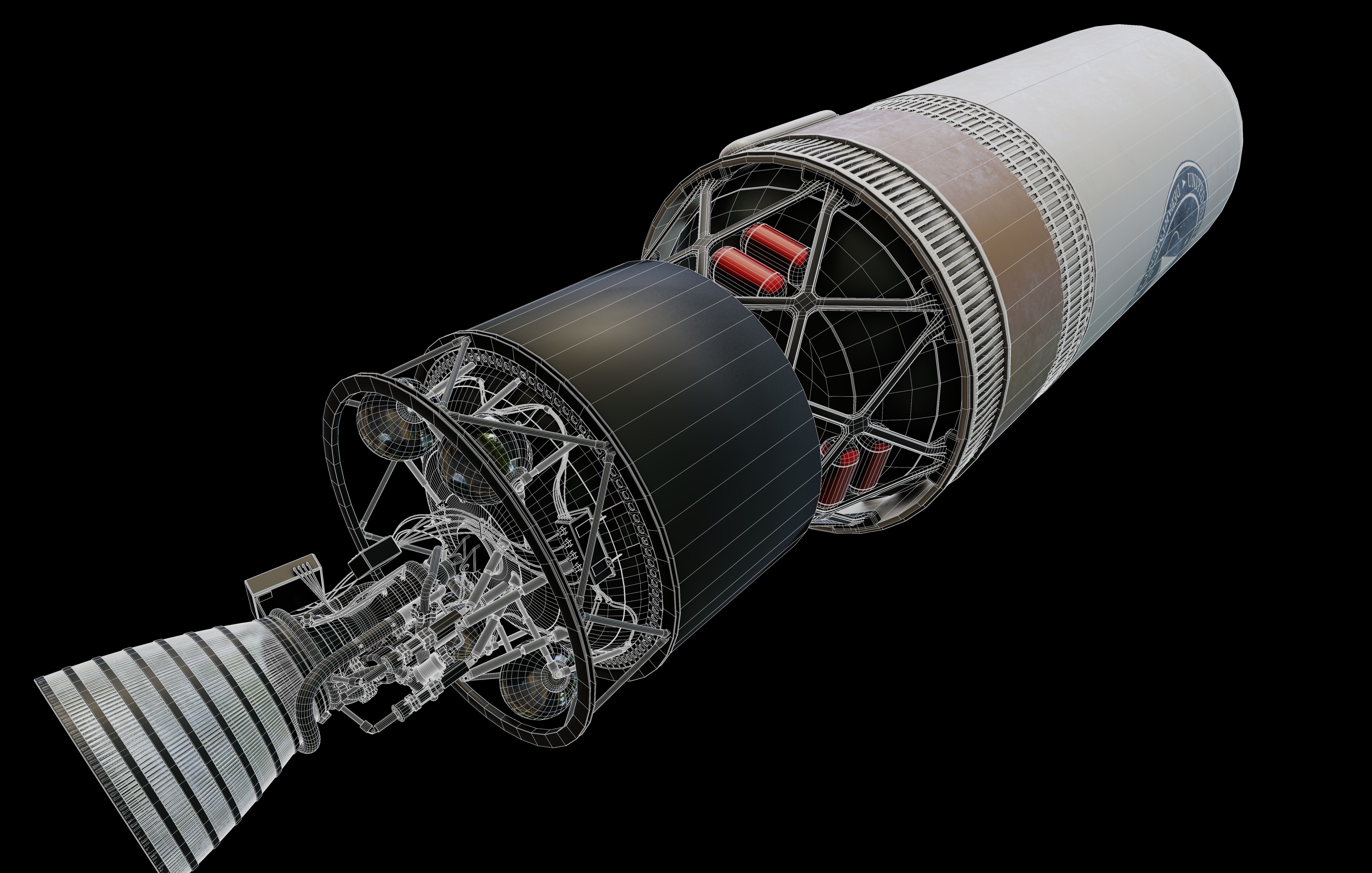 Delta IV Heavy Rocket 3D model_37