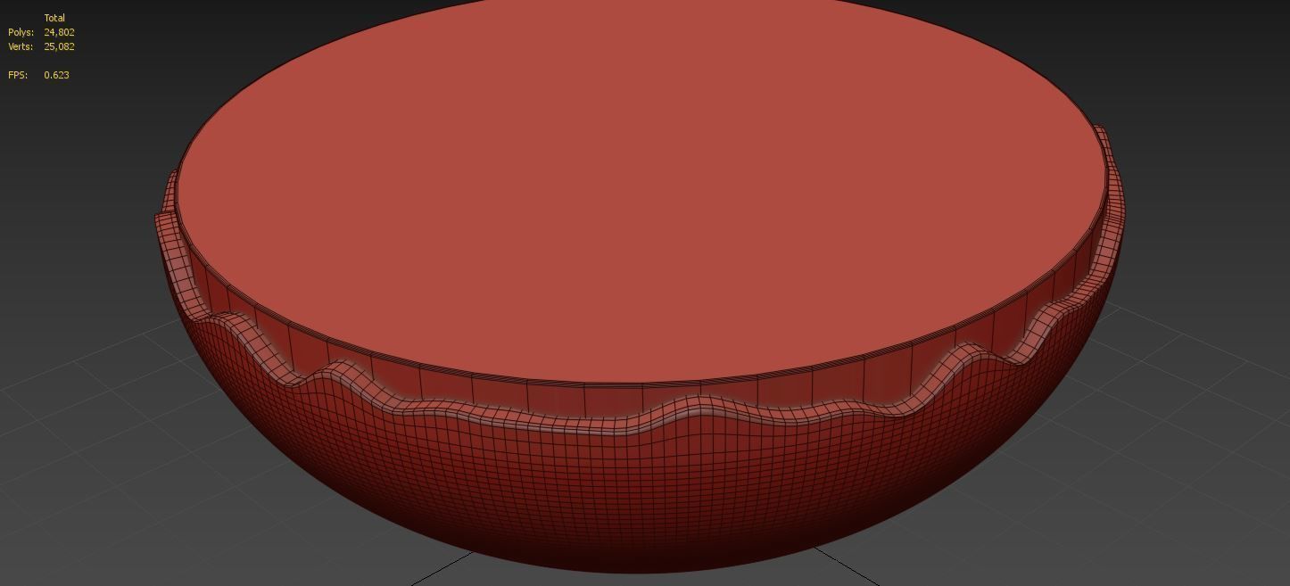 White Gold Table 3D model_2