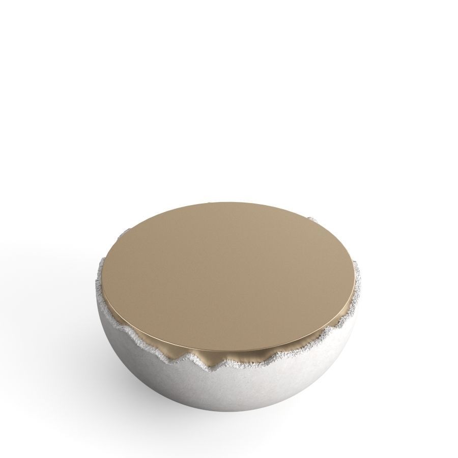White Gold Table 3D model_1