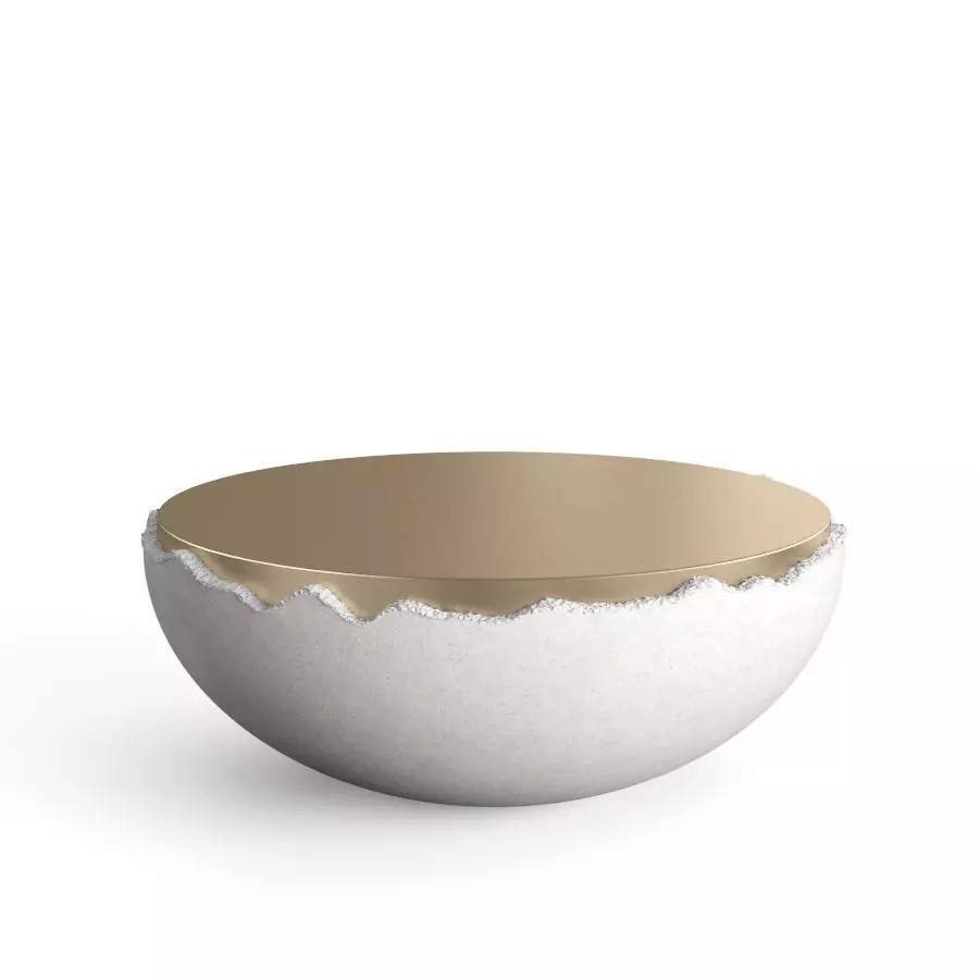 White Gold Table 3D model_0