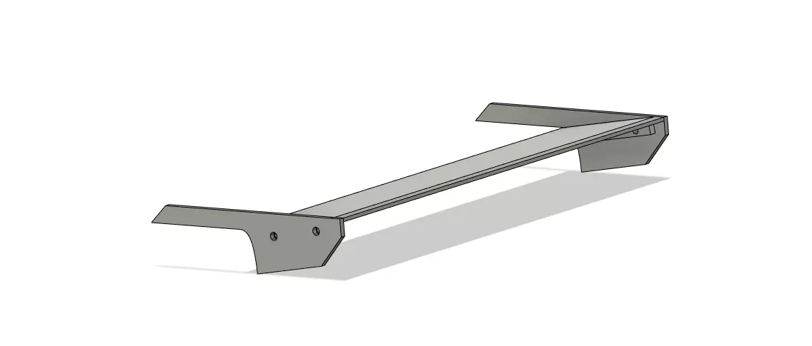 1 10 Scale RC Drift Drag Wing for S13 Silvia 142mm 3D print model_0