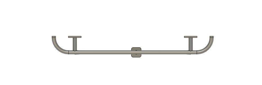 1 10 Scale RC Drift Silvia Style Rear Bashbar 3D print model_3