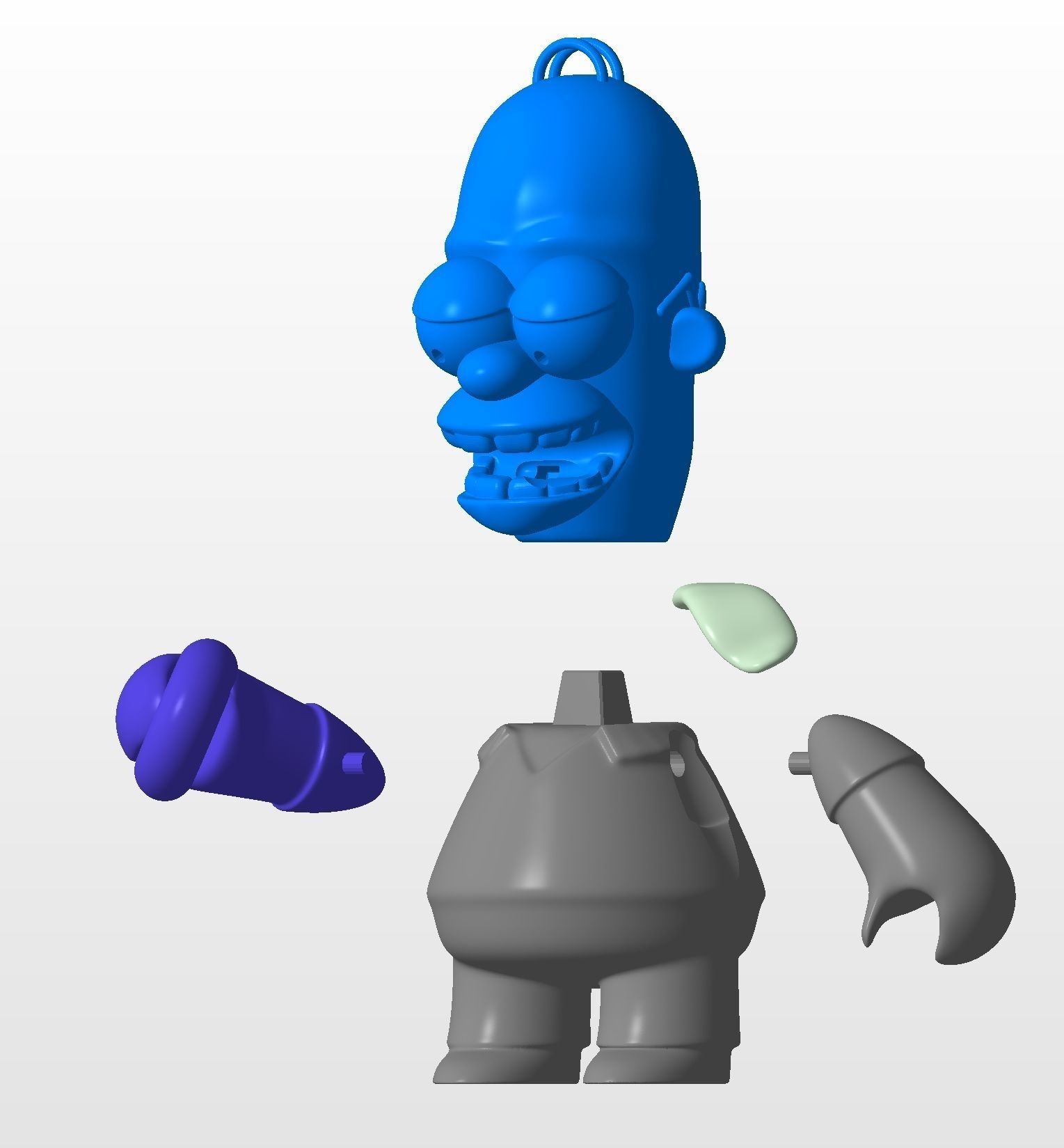 HOMERO SIMPSON CHIBI 3D print model_7