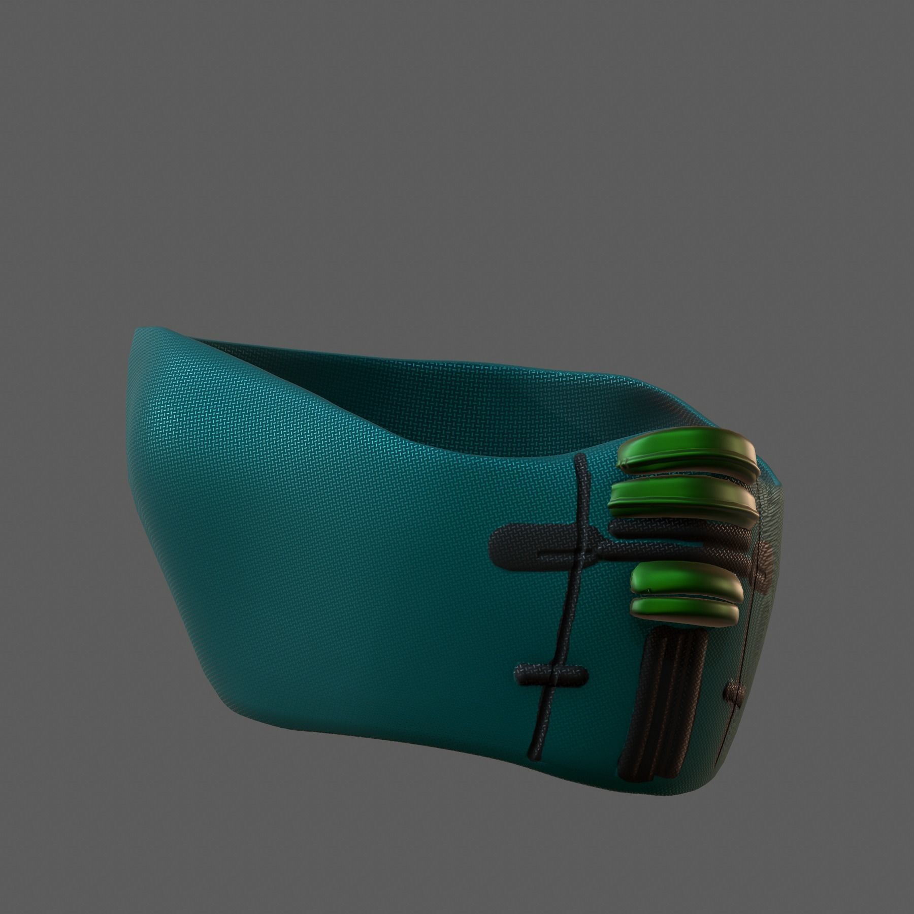 Gas mask helmet 3d model scifi Low-poly Low-poly 3D model_5